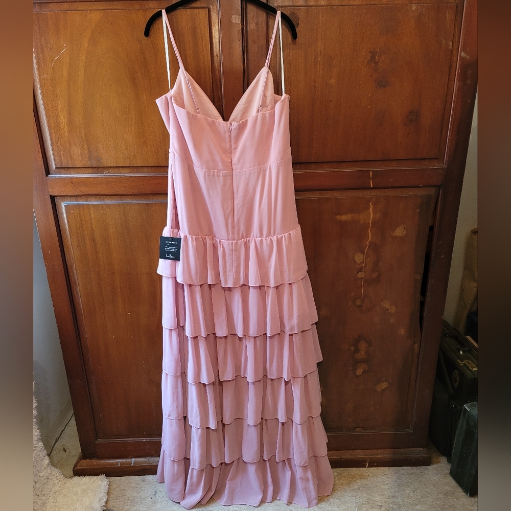 Pink Lulu's size xl ruffled dress